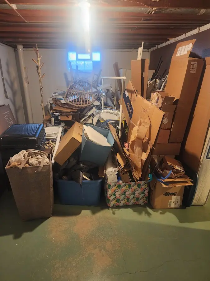 Roll-off dumpster container at job site for Cleanout Dumpster Rental in College Place